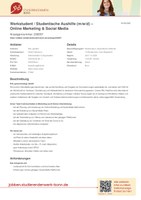 Ausschreibung RAL Werkstudent Online Marketing & Social Media