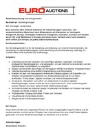 Ausschreibung Euro Auctions Marketingassistent